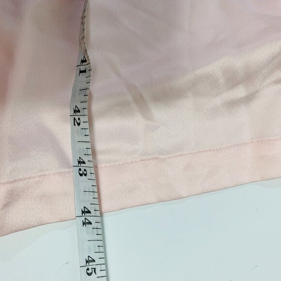 Cabernet Satin Pink Wrap Robe Sz M Kimono 3/4 Sleeve Loungewear Bathrobe Spa Vtg - Picture 13 of 14